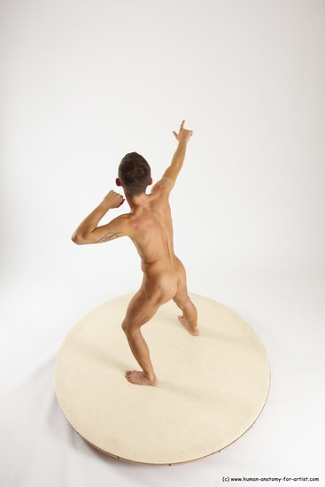 Nude Man White Standing poses - ALL Athletic Short Brown Standing poses - simple Multi angles poses Realistic