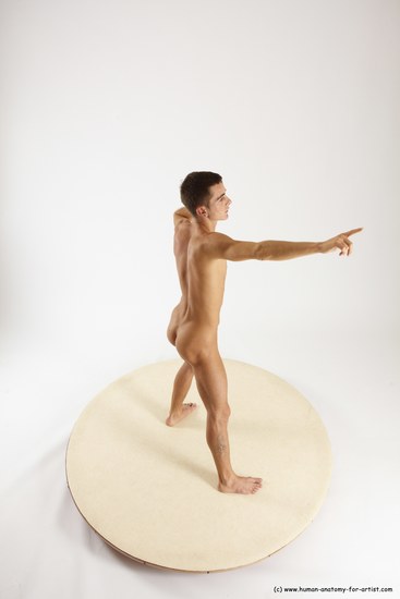 Nude Man White Standing poses - ALL Athletic Short Brown Standing poses - simple Multi angles poses Realistic