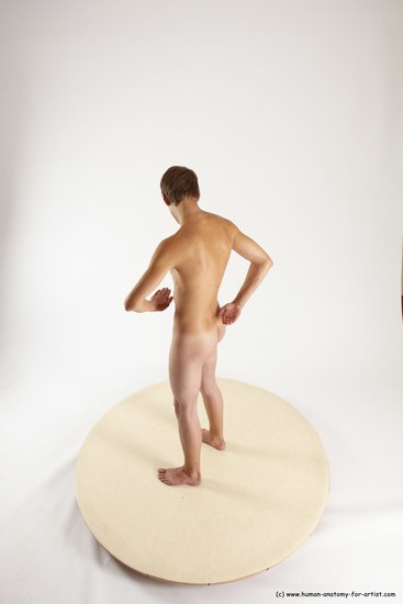 Nude Man White Standing poses - ALL Slim Short Brown Standing poses - simple Multi angles poses Realistic