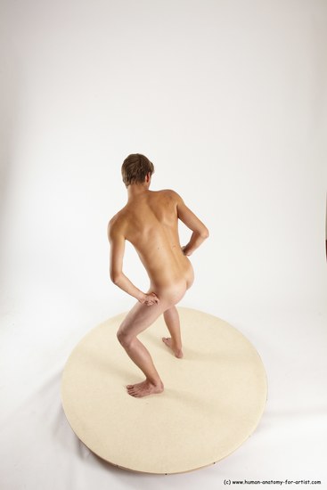 Nude Man White Standing poses - ALL Slim Short Brown Standing poses - simple Multi angles poses Realistic