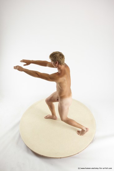 Nude Man White Standing poses - ALL Athletic Short Brown Standing poses - simple Multi angles poses Realistic