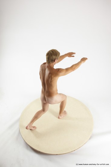 Nude Man White Standing poses - ALL Athletic Short Brown Standing poses - simple Multi angles poses Realistic