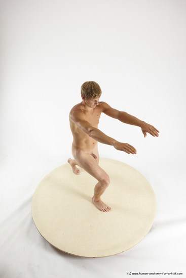 Nude Man White Standing poses - ALL Athletic Short Brown Standing poses - simple Multi angles poses Realistic