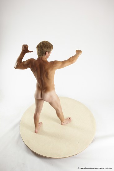 Nude Man White Standing poses - ALL Athletic Short Brown Standing poses - simple Multi angles poses Realistic