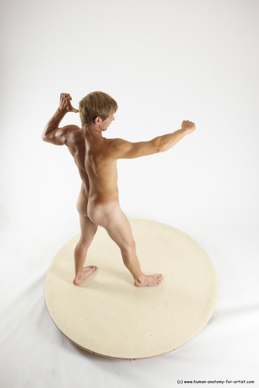 Nude Man White Standing poses - ALL Athletic Short Brown Standing poses - simple Multi angles poses Realistic