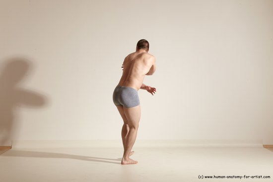 Underwear Martial art Man White Standing poses - ALL Athletic Short Brown Standing poses - simple Dynamic poses Academic