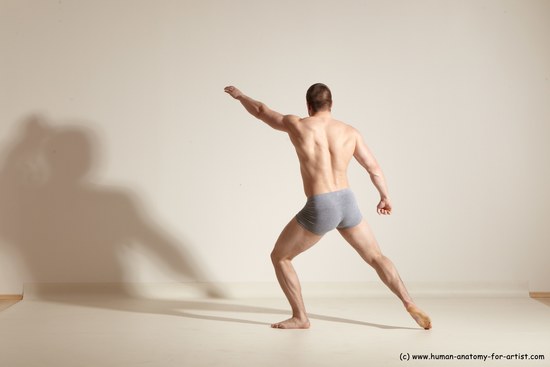 Underwear Martial art Man White Standing poses - ALL Athletic Short Brown Standing poses - simple Dynamic poses Academic