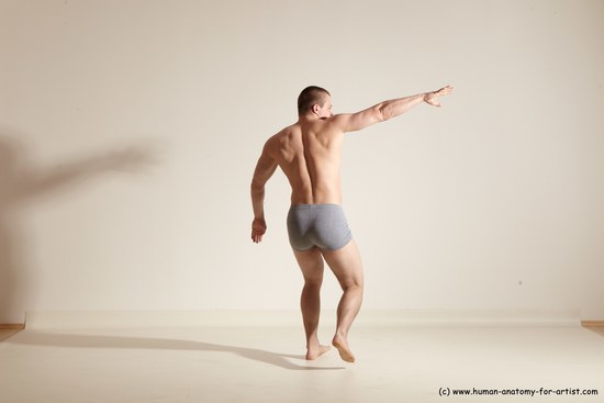 Underwear Martial art Man White Standing poses - ALL Athletic Short Brown Standing poses - simple Dynamic poses Academic