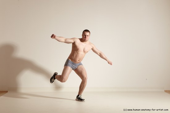 Underwear Martial art Man White Standing poses - ALL Athletic Short Brown Standing poses - simple Dynamic poses Academic