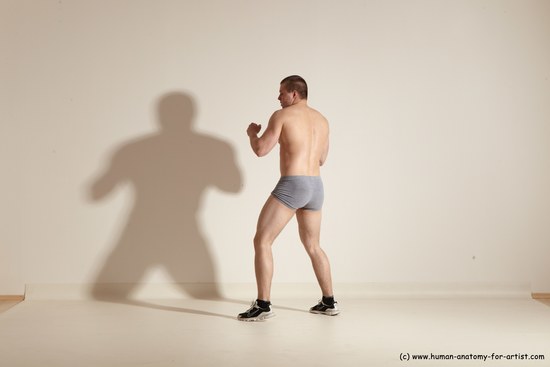 Underwear Martial art Man White Standing poses - ALL Athletic Short Brown Standing poses - simple Dynamic poses Academic