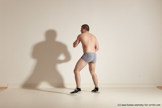 Underwear Martial art Man White Standing poses - ALL Athletic Short Brown Standing poses - simple Dynamic poses Academic