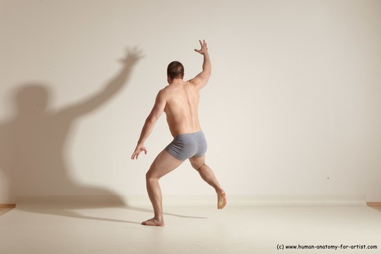 Underwear Martial art Man White Standing poses - ALL Athletic Short Brown Standing poses - simple Dynamic poses Academic