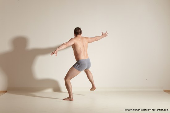 Underwear Martial art Man White Standing poses - ALL Athletic Short Brown Standing poses - simple Dynamic poses Academic