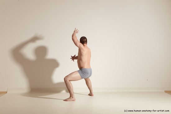 Underwear Martial art Man White Standing poses - ALL Athletic Short Brown Standing poses - simple Dynamic poses Academic