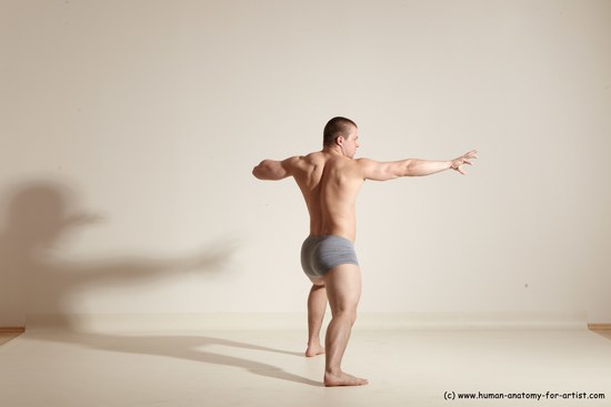 Underwear Martial art Man White Standing poses - ALL Athletic Short Brown Standing poses - simple Dynamic poses Academic