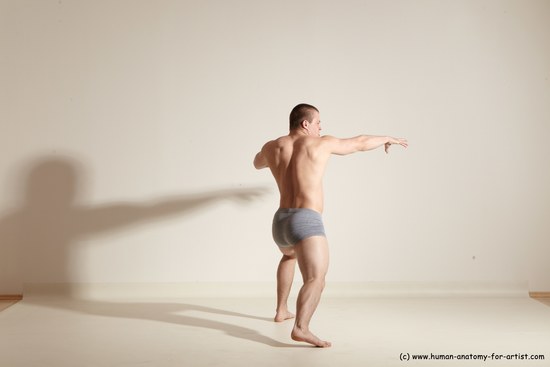 Underwear Martial art Man White Standing poses - ALL Athletic Short Brown Standing poses - simple Dynamic poses Academic