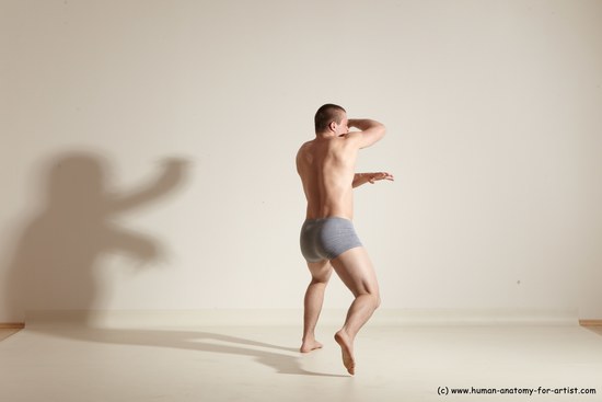 Underwear Martial art Man White Standing poses - ALL Athletic Short Brown Standing poses - simple Dynamic poses Academic