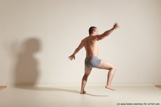 Underwear Martial art Man White Standing poses - ALL Athletic Short Brown Standing poses - simple Dynamic poses Academic