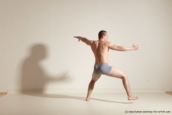 Underwear Martial art Man White Standing poses - ALL Athletic Short Brown Standing poses - simple Dynamic poses Academic