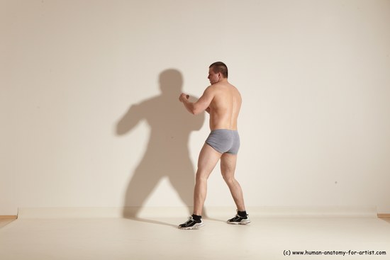 Underwear Martial art Man White Standing poses - ALL Athletic Short Brown Standing poses - simple Dynamic poses Academic