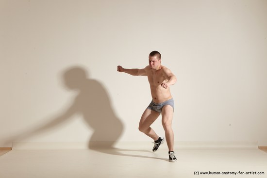 Underwear Martial art Man White Standing poses - ALL Athletic Short Brown Standing poses - simple Dynamic poses Academic