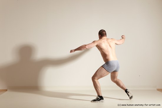 Underwear Martial art Man White Standing poses - ALL Athletic Short Brown Standing poses - simple Dynamic poses Academic