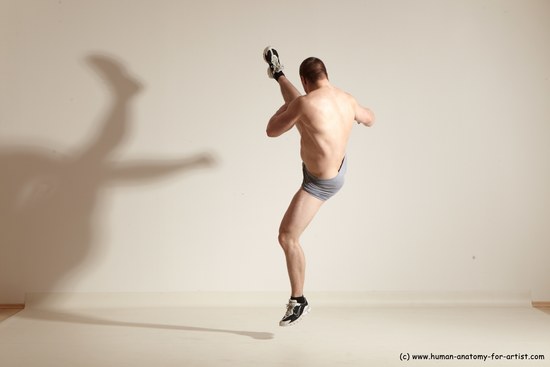 Underwear Martial art Man White Standing poses - ALL Athletic Short Brown Standing poses - simple Dynamic poses Academic