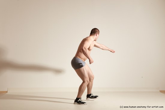 Underwear Martial art Man White Standing poses - ALL Athletic Short Brown Standing poses - simple Dynamic poses Academic