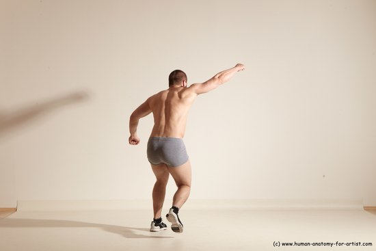 Underwear Martial art Man White Standing poses - ALL Athletic Short Brown Standing poses - simple Dynamic poses Academic