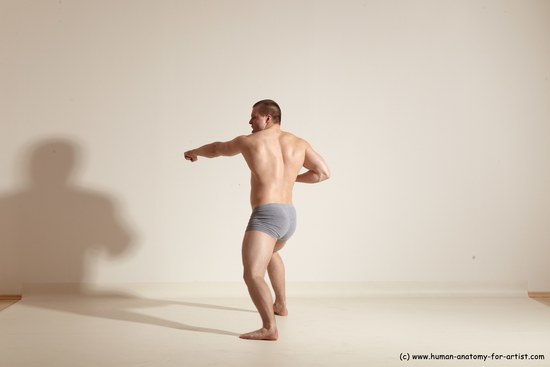 Underwear Martial art Man White Standing poses - ALL Athletic Short Brown Standing poses - simple Dynamic poses Academic