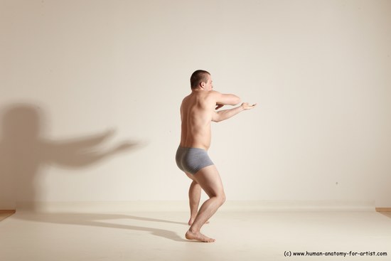 Underwear Martial art Man White Standing poses - ALL Athletic Short Brown Standing poses - simple Dynamic poses Academic