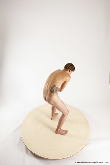 Nude Man White Standing poses - ALL Slim Short Brown Standing poses - simple Multi angles poses Realistic