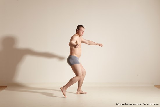 Underwear Martial art Man White Standing poses - ALL Athletic Short Brown Standing poses - simple Dynamic poses Academic