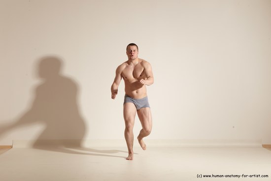 Underwear Martial art Man White Standing poses - ALL Athletic Short Brown Standing poses - simple Dynamic poses Academic