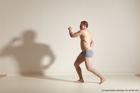 Underwear Martial art Man White Standing poses - ALL Athletic Short Brown Standing poses - simple Dynamic poses Academic