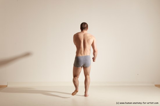 Underwear Martial art Man White Standing poses - ALL Athletic Short Brown Standing poses - simple Dynamic poses Academic