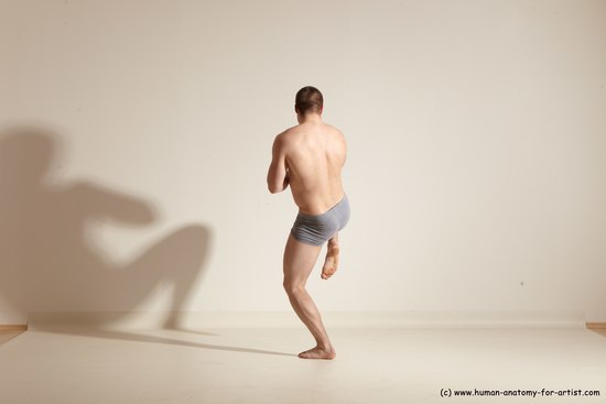 Underwear Martial art Man White Standing poses - ALL Athletic Short Brown Standing poses - simple Dynamic poses Academic