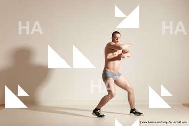Underwear Martial art Man White Standing poses - ALL Athletic Short Brown Standing poses - simple Dynamic poses Academic