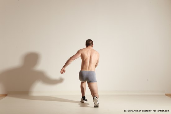 Underwear Martial art Man White Standing poses - ALL Athletic Short Brown Standing poses - simple Dynamic poses Academic