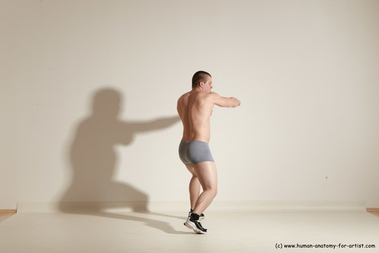 Underwear Martial art Man White Standing poses - ALL Athletic Short Brown Standing poses - simple Dynamic poses Academic