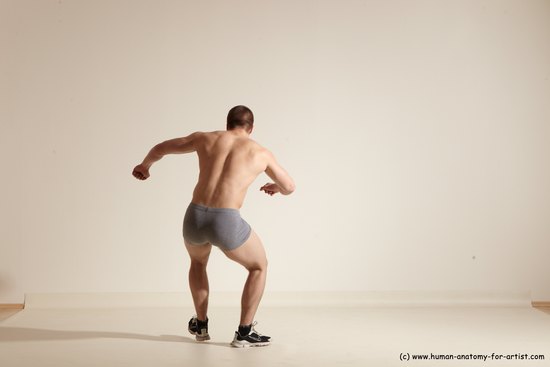 Underwear Martial art Man White Standing poses - ALL Athletic Short Brown Standing poses - simple Dynamic poses Academic