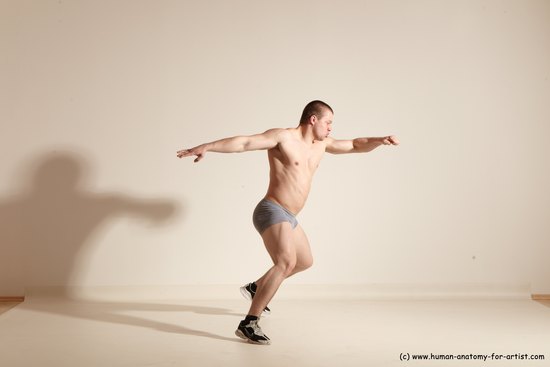 Underwear Martial art Man White Standing poses - ALL Athletic Short Brown Standing poses - simple Dynamic poses Academic