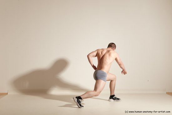 Underwear Martial art Man White Standing poses - ALL Athletic Short Brown Standing poses - simple Dynamic poses Academic