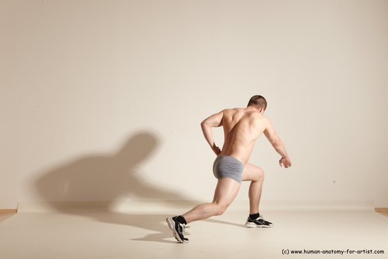 Underwear Martial art Man White Standing poses - ALL Athletic Short Brown Standing poses - simple Dynamic poses Academic