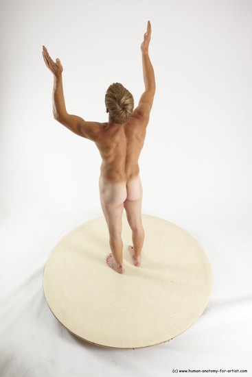 Nude Man White Standing poses - ALL Athletic Short Brown Standing poses - simple Multi angles poses Realistic