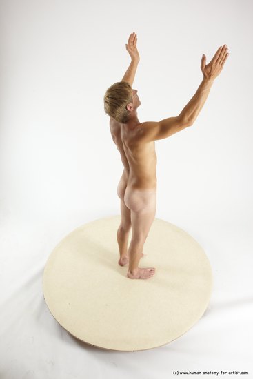 Nude Man White Standing poses - ALL Athletic Short Brown Standing poses - simple Multi angles poses Realistic