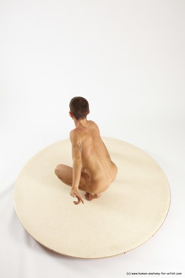 Nude Man White Standing poses - ALL Athletic Short Brown Standing poses - knee-bend Multi angles poses Realistic