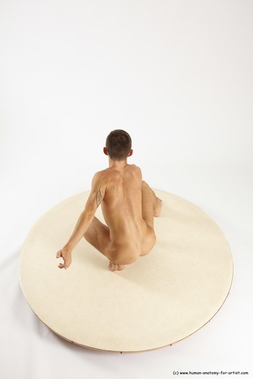 Nude Man White Standing poses - ALL Athletic Short Brown Standing poses - knee-bend Multi angles poses Realistic