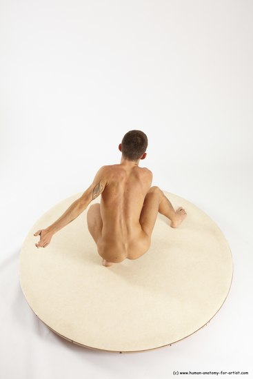 Nude Man White Standing poses - ALL Athletic Short Brown Standing poses - knee-bend Multi angles poses Realistic