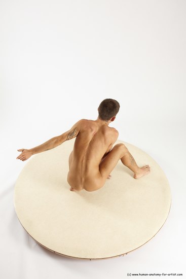 Nude Man White Standing poses - ALL Athletic Short Brown Standing poses - knee-bend Multi angles poses Realistic